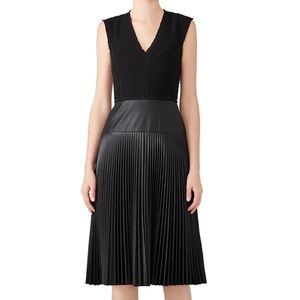 Rebecca Taylor Faux Leather Midi Dress